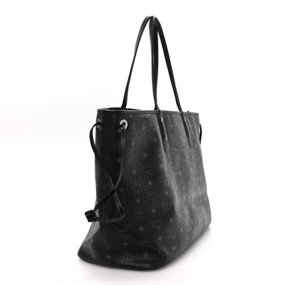 MCM Visetos Large Liz Reversible Shopper Tote Black 4 of 16