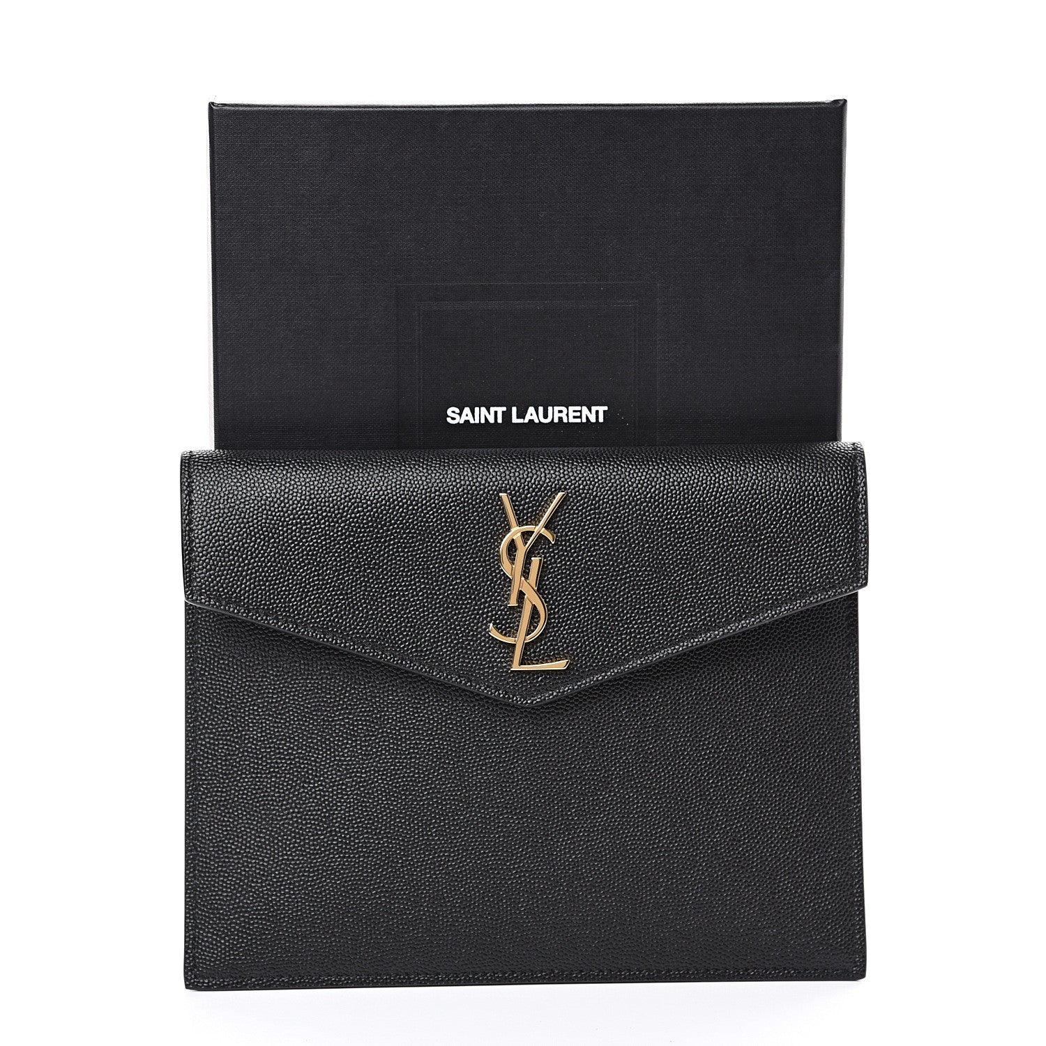 Saint Laurent Grain De Poudre Uptown Baby Pouch Black 7 of 7