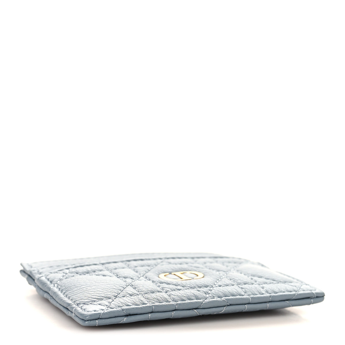 Christian Dior Supple Calfskin Cannage Caro Five-Slot Card Holder Cloud Blue 4 of 8