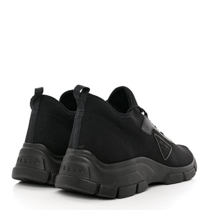 Prada Knit Fabric Logo Mens Running Sneakers 8 Black 4 of 9