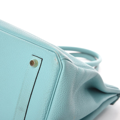 Hermes Togo Birkin 35 Bleu Atoll 35 of 48