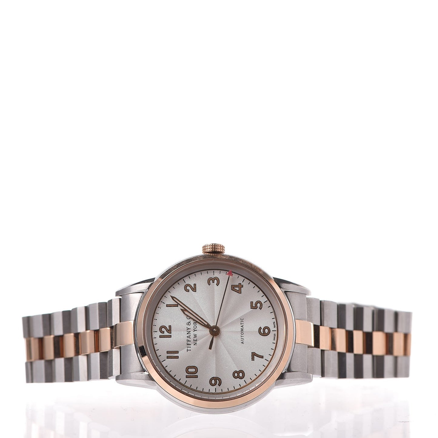 Stainless Steel 18K Rose Gold 34mm CT60 3-Hand Automatic Watch