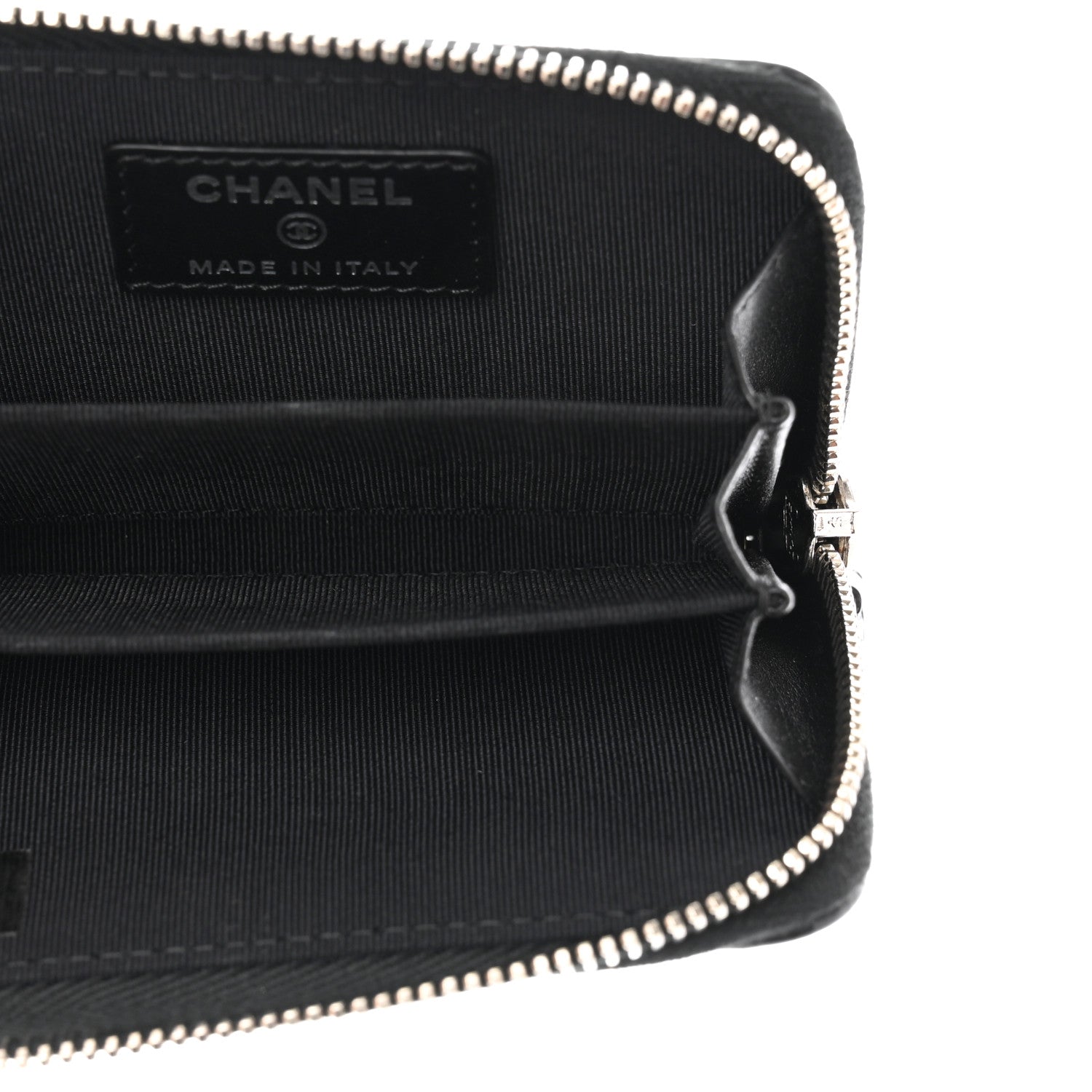 Chanel Patent Calfskin Quilted Zip Coin Purse Black 7 of 7