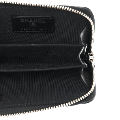 Chanel Patent Calfskin Quilted Zip Coin Purse Black 7 of 7