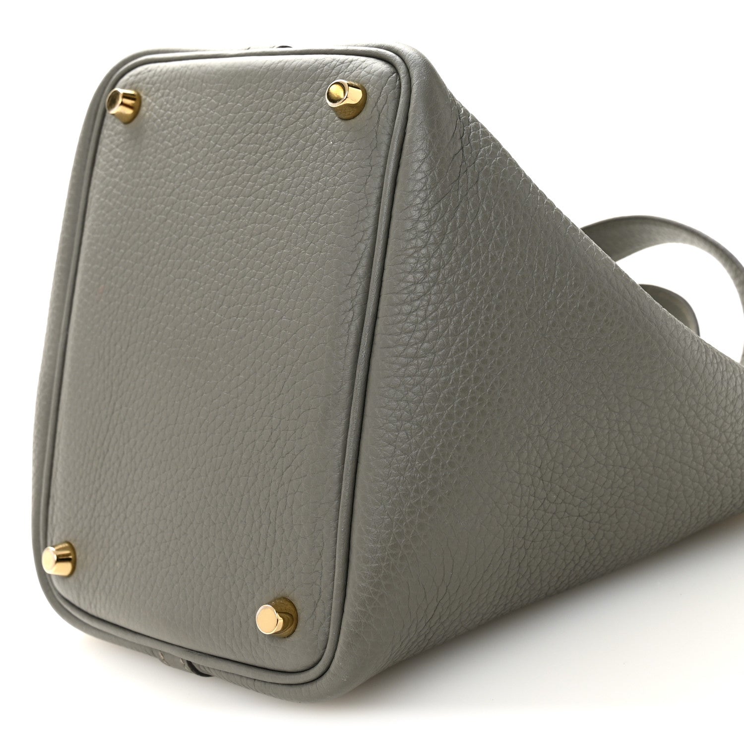 エルメス Hermes Taurillon Clemence Picotin Lock 18 PM Gris Meyer 1863859