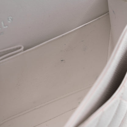 Chanel Caviar Quilted Medium Double Flap White 13 of 19