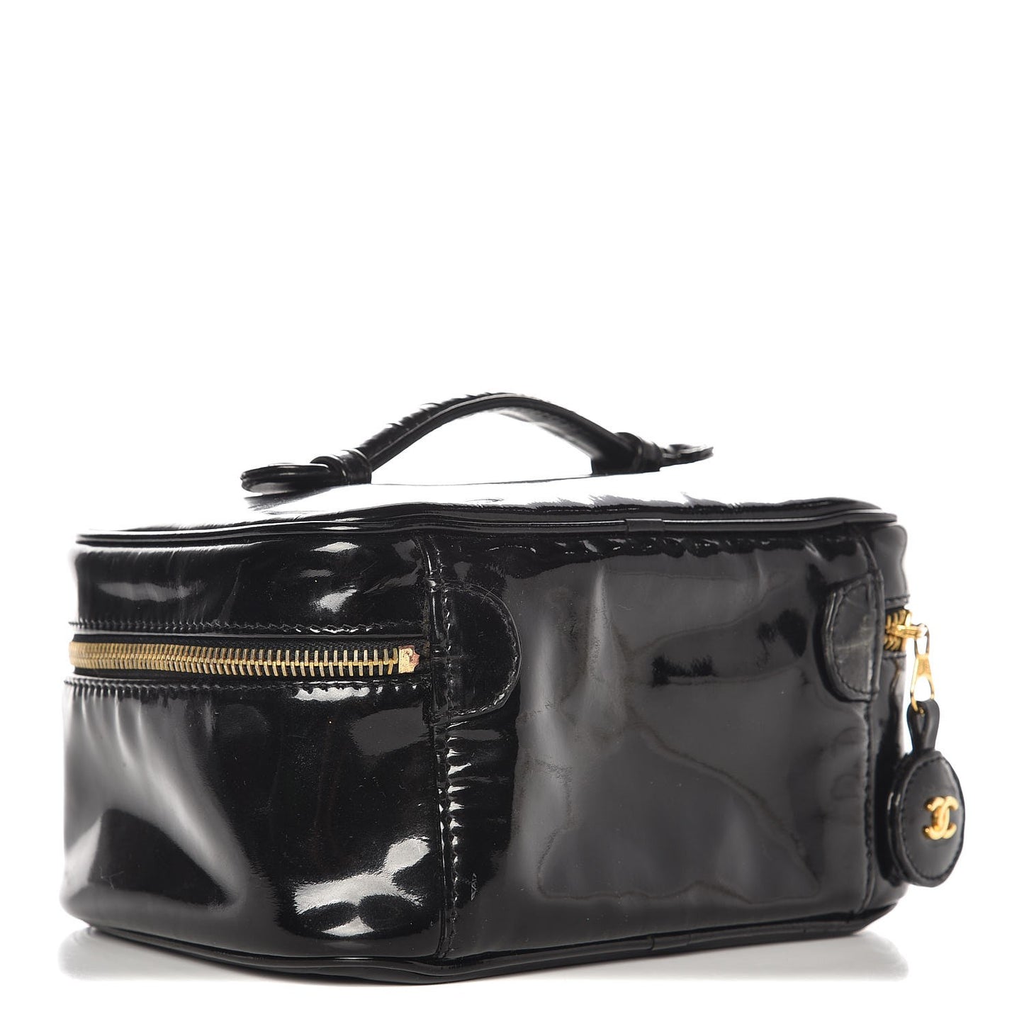 Patent Vanity Cosmetic Case Black