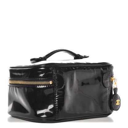 Chanel Patent Vanity Cosmetic Case Black 3 of 12