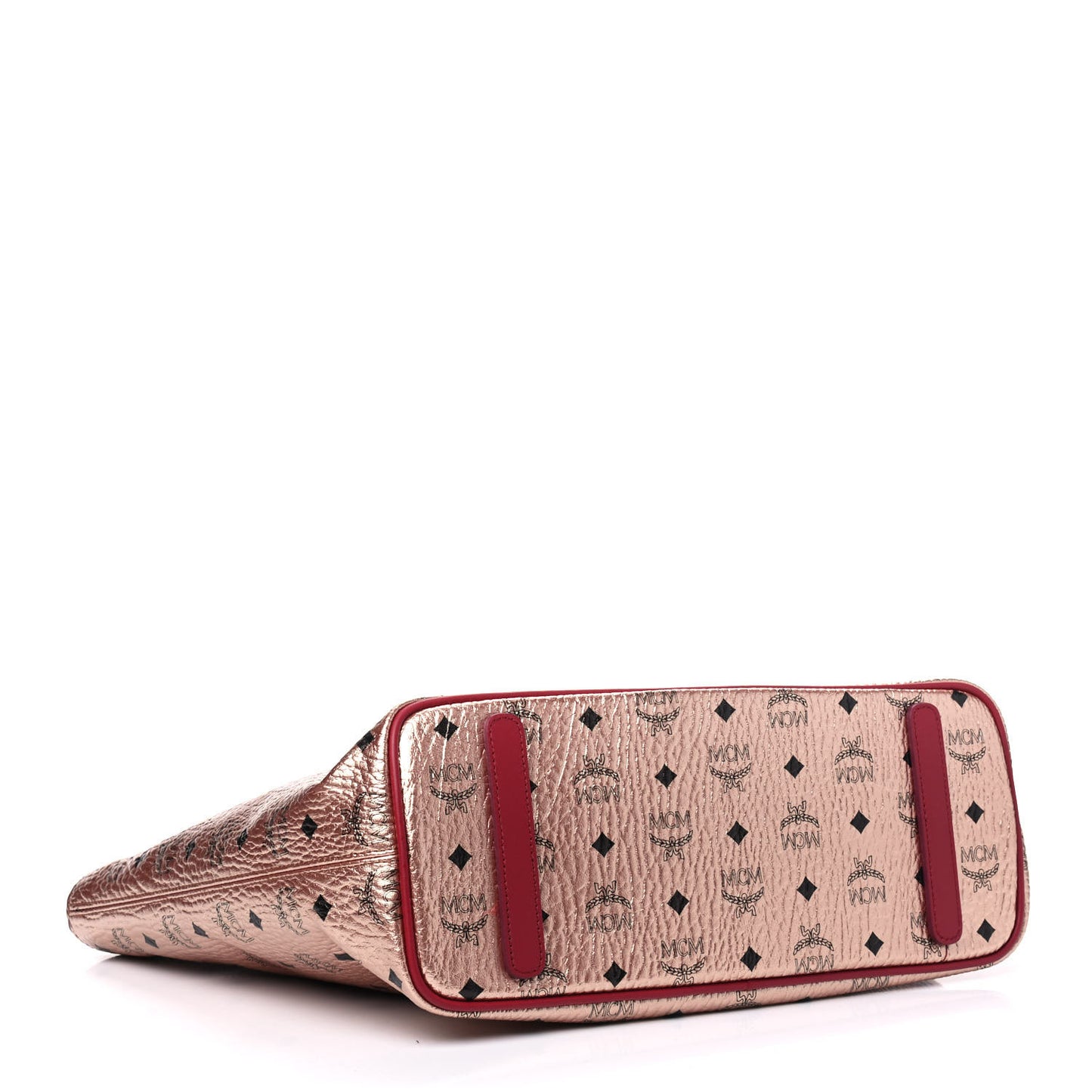 Metallic Visetos Medium Anya Shopper Tote Champagne Gold