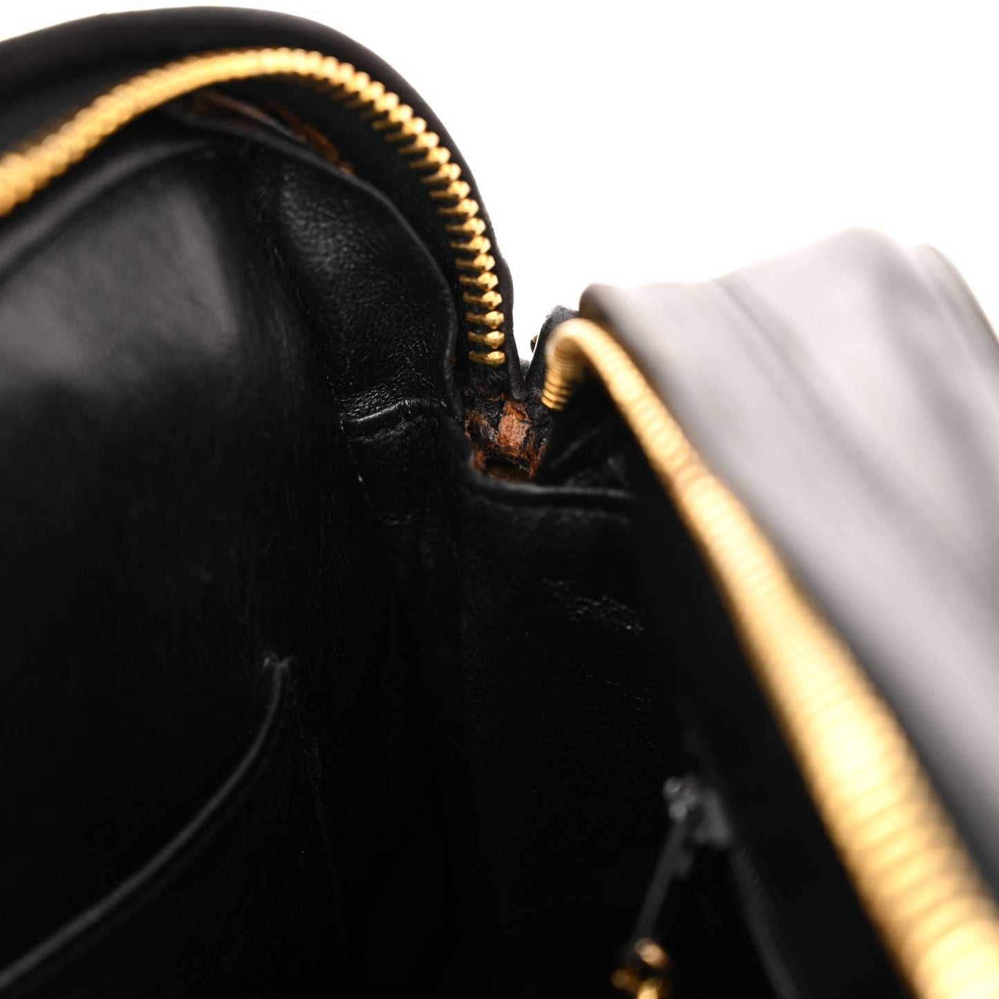 Lambskin Quilted CC Tassel Camera Case Black