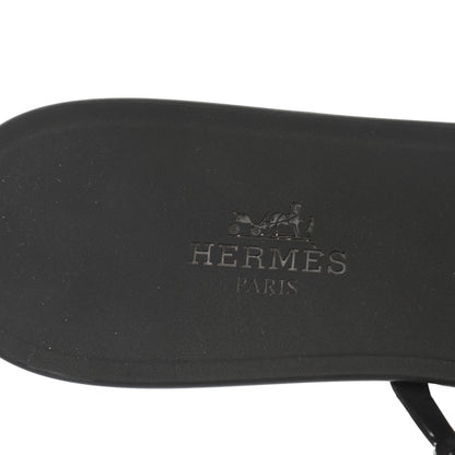 Hermes TPU Rivage Sandals 37 Black 5 of 8