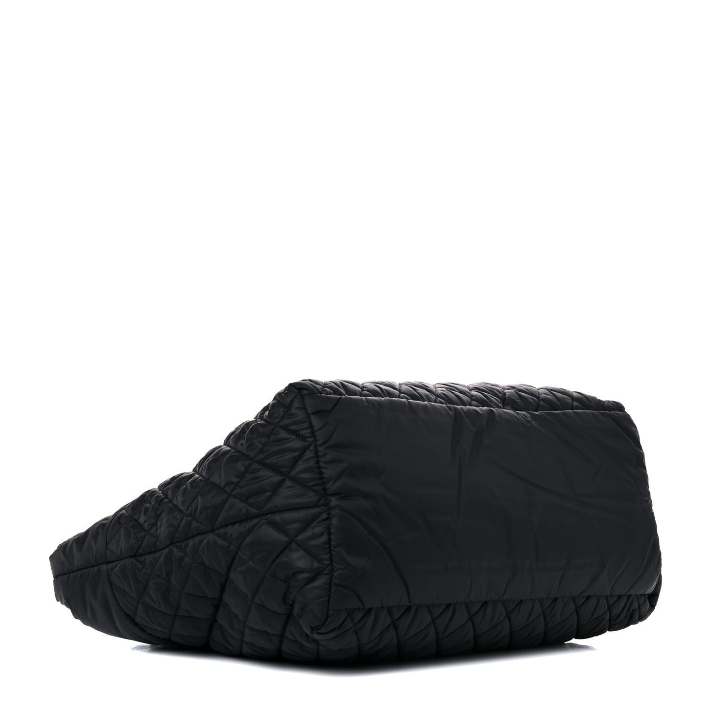 Nylon Quilted Large Coco Cocoon Tote Black