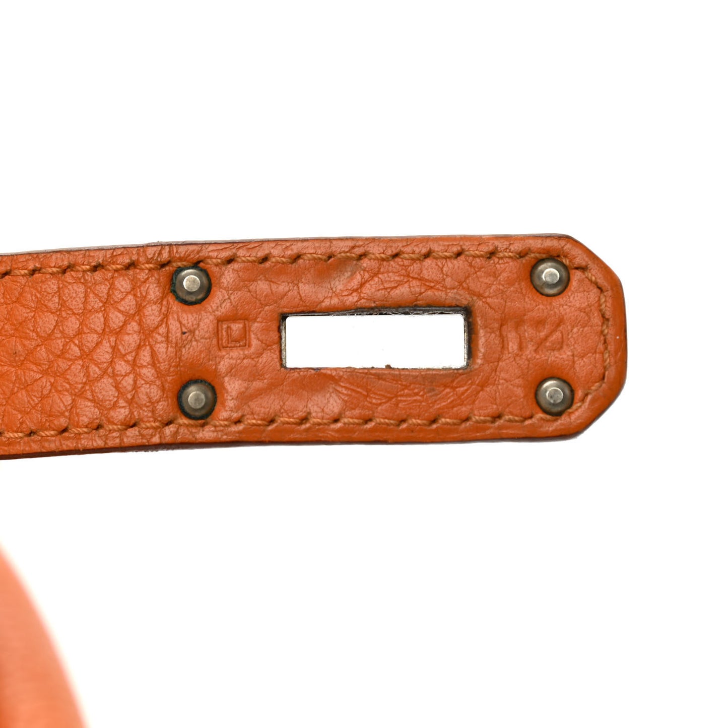 Taurillon Clemence Shoulder Kelly 40 Orange