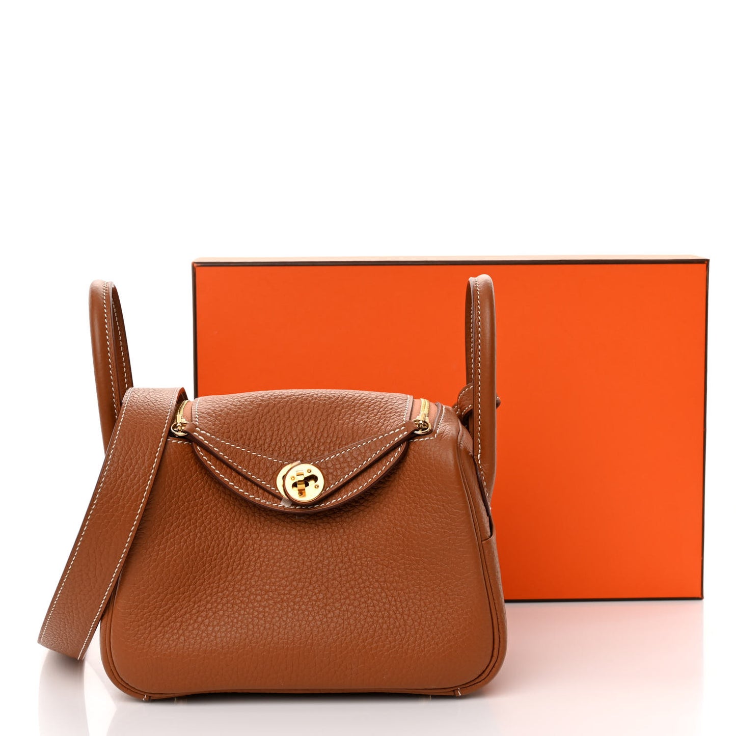 Taurillon Clemence Mini Lindy 20 Gold