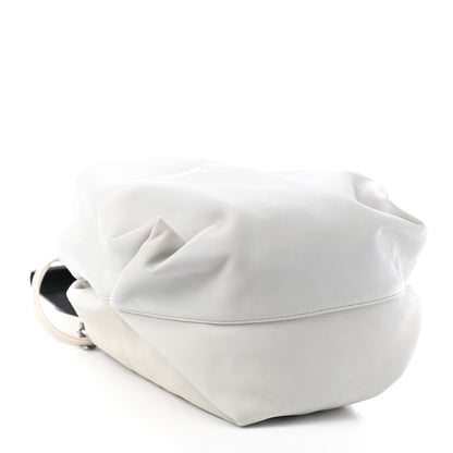 Saint Laurent Lambskin Teddy Drawstring Bag White 3 of 4