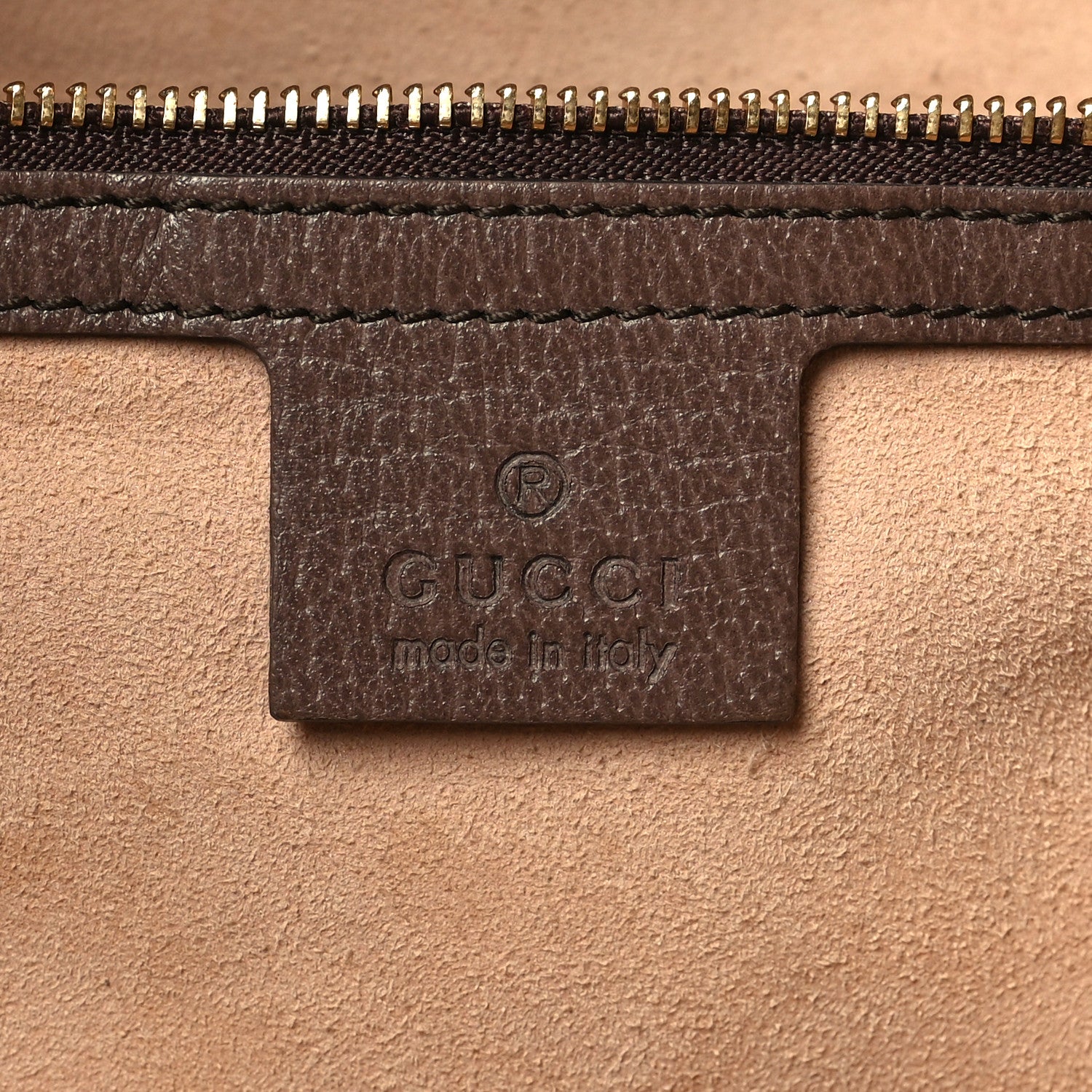 Gucci GG Supreme Monogram Textured Calfskin Web Medium Ophidia Shopping Tote Beige Ebony New Acero 6 of 10