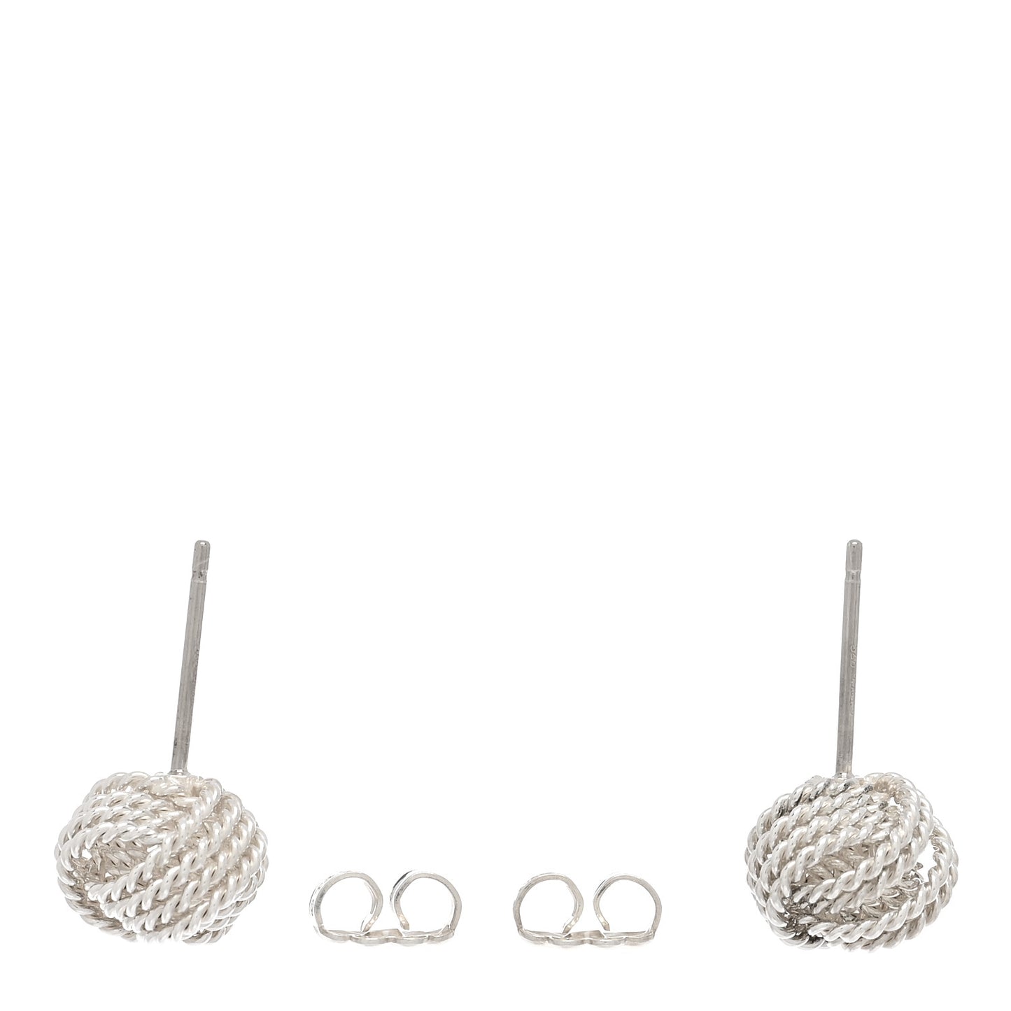 Sterling Silver Twist Knot Earrings
