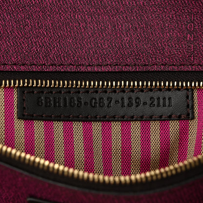 Fendi Zucca Spalmati Medium Roll Tote Tobacco Fuxia 7 of 12