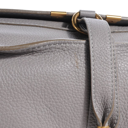 Chloe Calfskin Leather Large Marcie Satchel Cashmere Grey 4 of 9