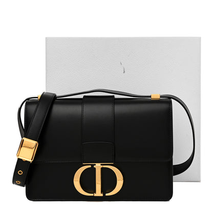 Christian Dior Smooth Calfskin 30 Montaigne Flap Bag Black 10 of 10