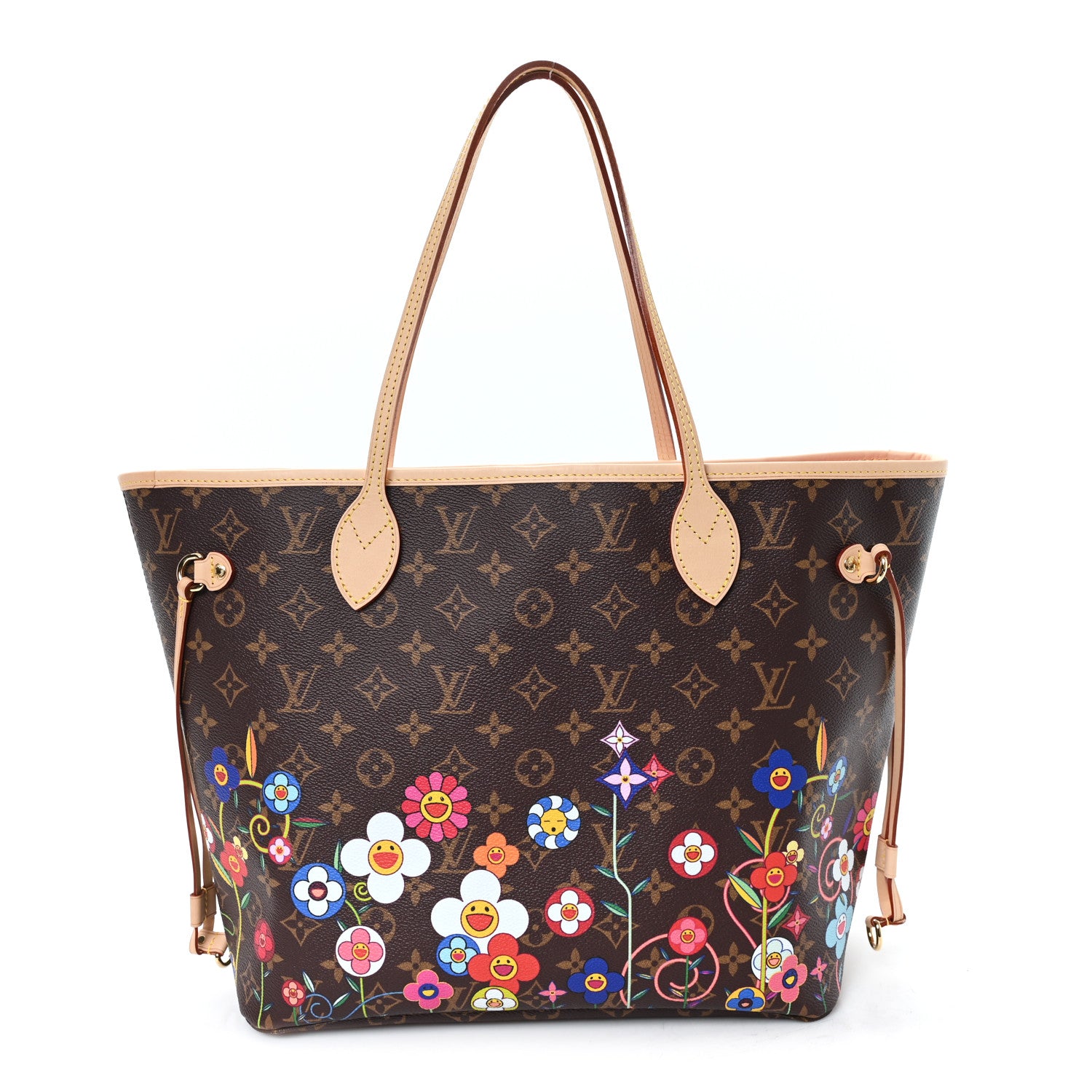 Louis Vuitton LV X TM Monogram Flowers Neverfull MM 1 of 9