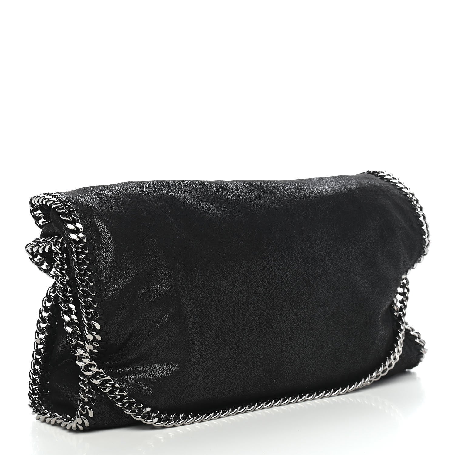 Stella McCartney Shaggy Deer Falabella Fold Over Tote Black 3 of 8