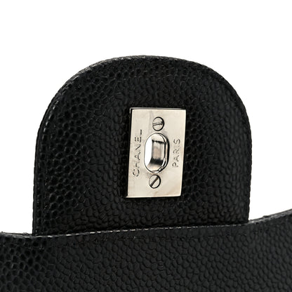 Chanel Caviar Quilted Jumbo Double Flap Black 7 of 12