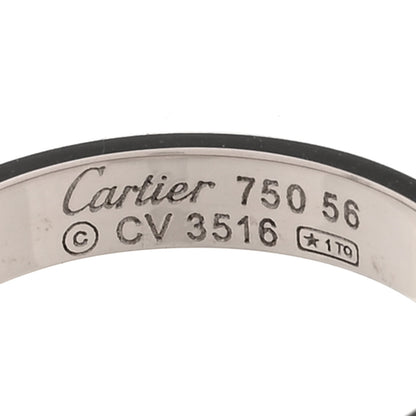 Cartier 18K White Gold 3.5mm LOVE Wedding Band Ring 56 7.5 4 of 4