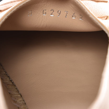 Chanel Lambskin CC Espadrilles 38 Beige Black 9 of 10