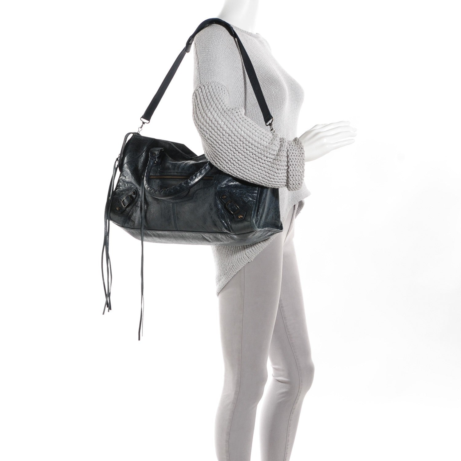 Balenciaga Agneau Classic Hardware Part Time Dark Night 2 of 13