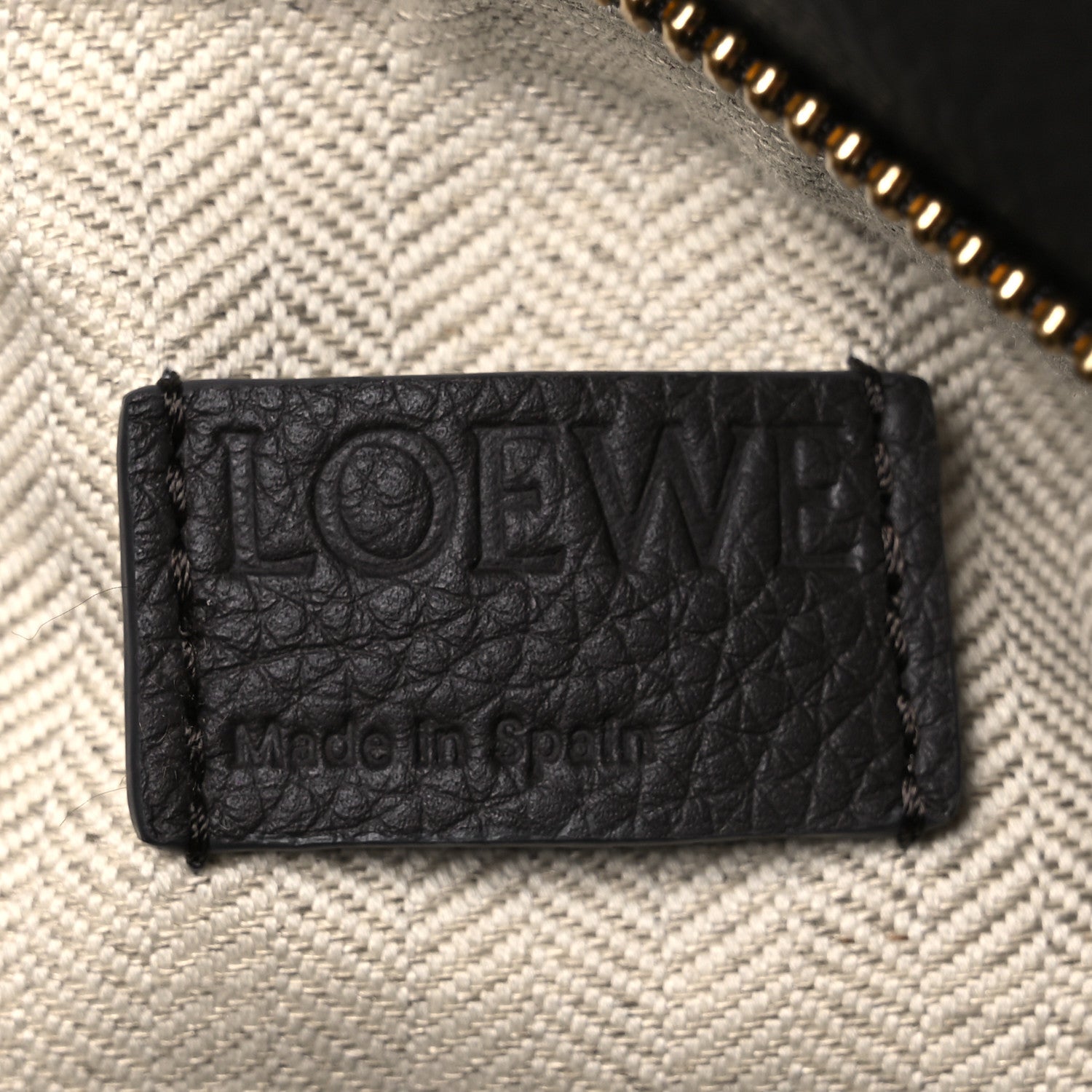 Loewe Grained Calfskin Small Puzzle Edge Bag Dark Grey 6 of 11
