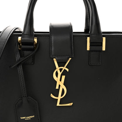 Saint Laurent Calfskin Monogram Baby Cabas Black 8 of 11