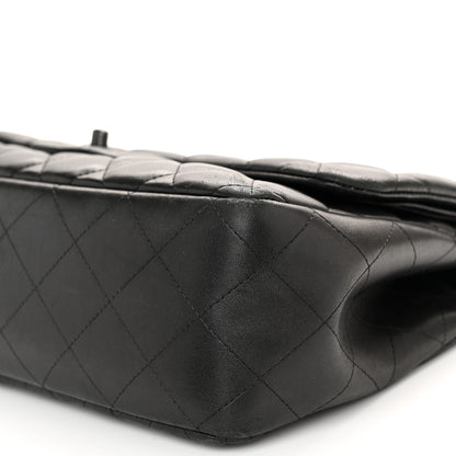 Chanel Lambskin Quilted Jumbo Double Flap So Black 10 of 11