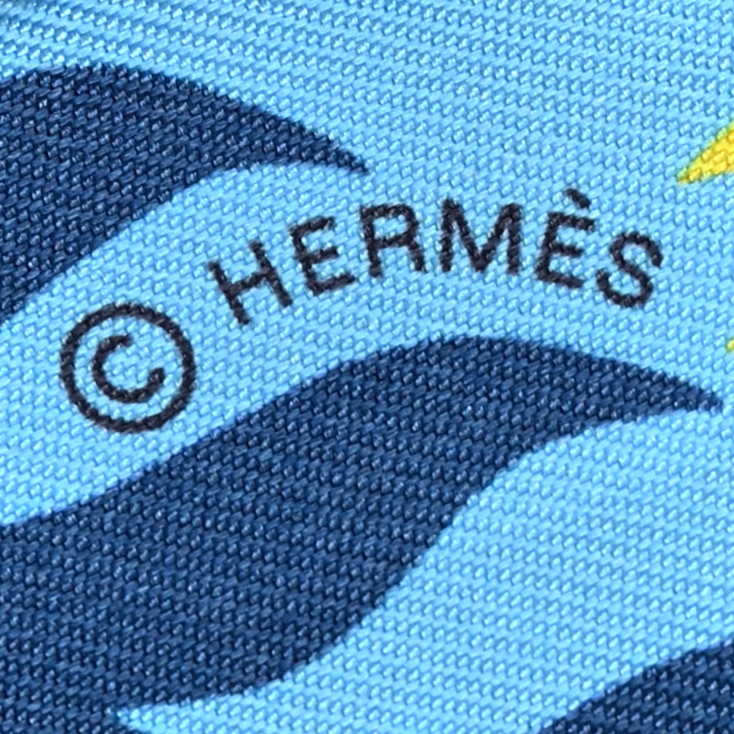 Silk Sous Le Charme D Orphee Twilly Marine Bleu Azure Jaune