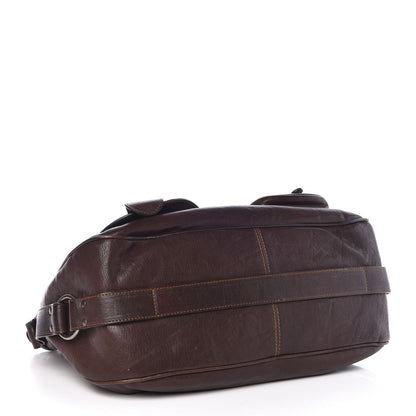 Christian Dior Lambskin Gaucho Double Saddle Bag Brown 4 of 7