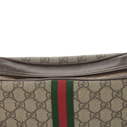 Gucci GG Supreme Monogram Web Small Ophidia Shoulder Bag Brown 17 of 21