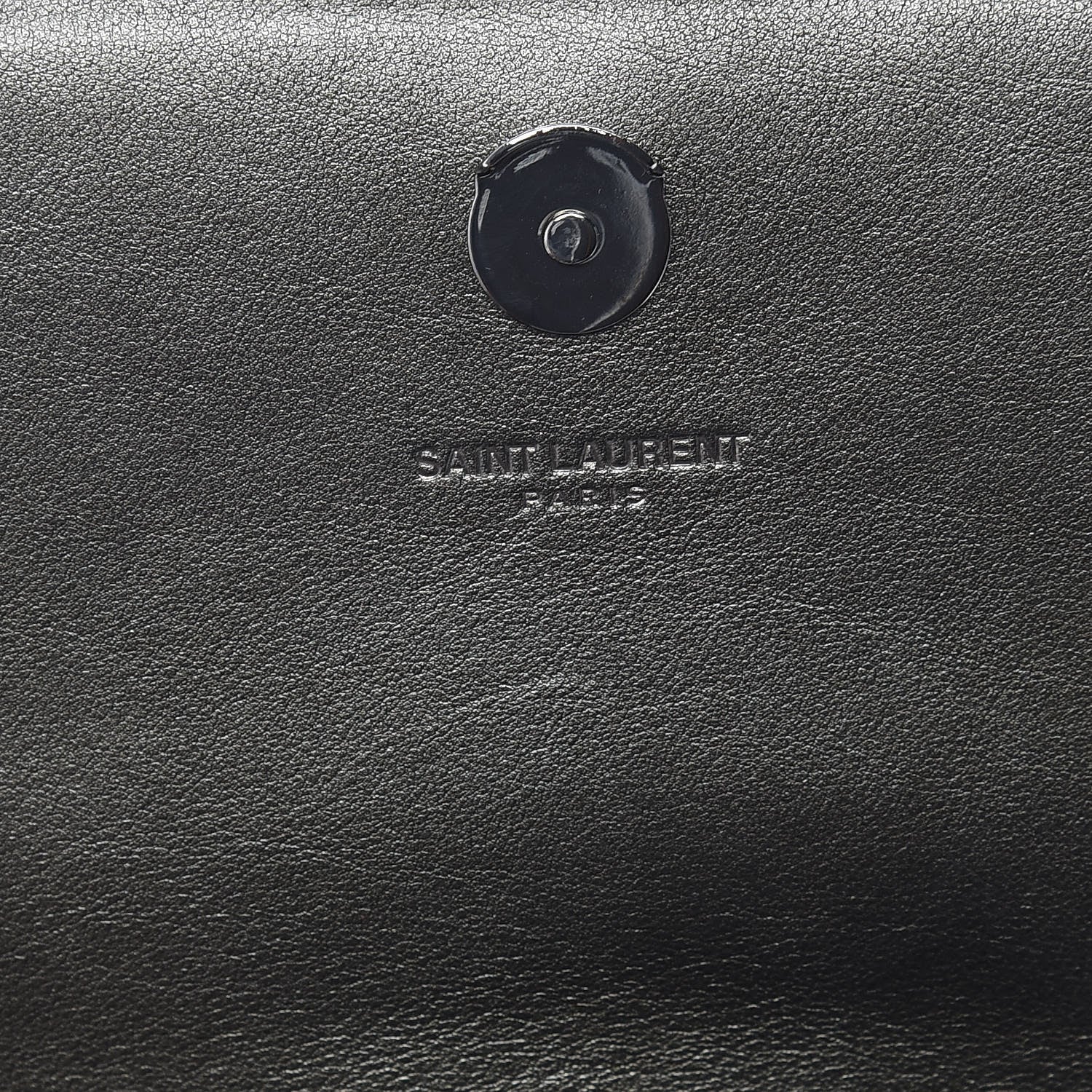 Saint Laurent Ribbed Calfskin Medium Monogram Kate Satchel Anthracite 8 of 11