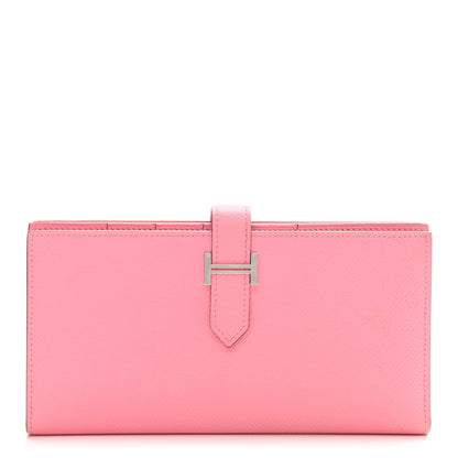 Hermes Epsom Bearn Gusset Wallet Rose Confetti 1 of 8