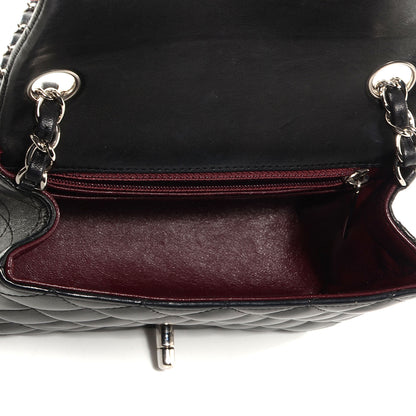 Chanel Lambskin Quilted Mini Square Flap Black 5 of 8