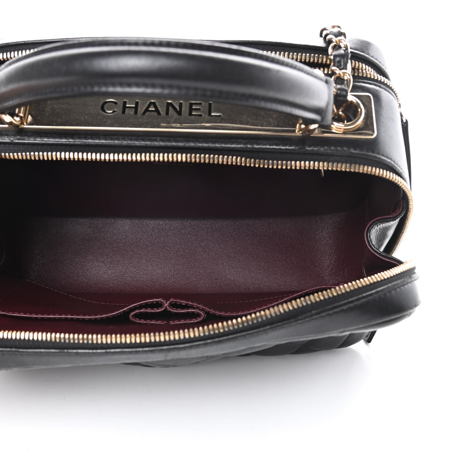 Chanel Lambskin Quilted Medium Trendy CC Bowling Bag Black 5 of 14