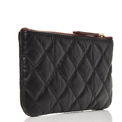 Chanel Aged Calfskin Quilted Small Reissue Cosmetic Case Black 3 of 8