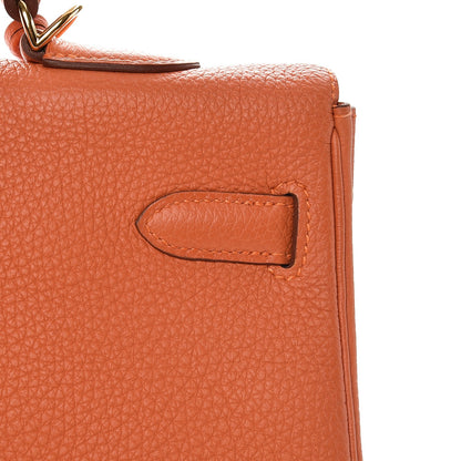 Hermes Togo Kelly Retourne 35 Orange 27 of 34