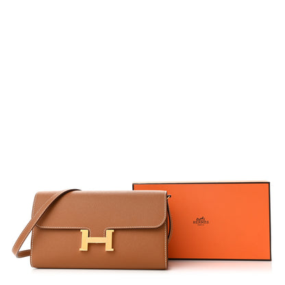 Hermes Epsom Constance Long Wallet To Go Gold 11 of 11