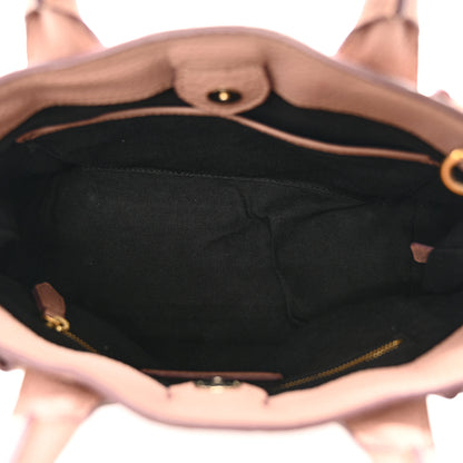 Burberry Grainy Calfskin House Check Small Banner Tote Pale Orchid 5 of 13