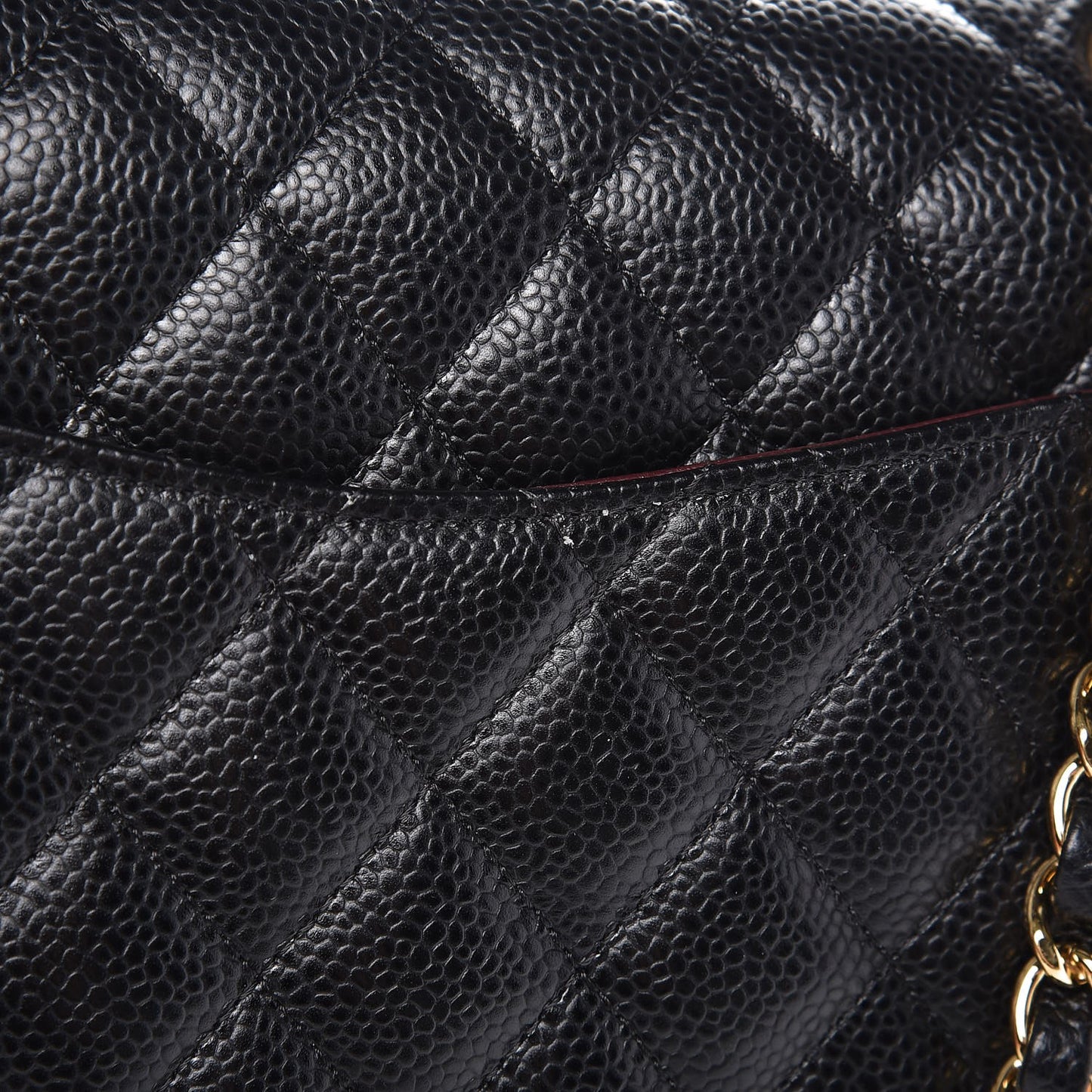 Caviar Quilted Small Double Flap Black