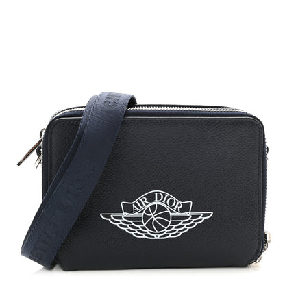 Christian Dior X AIR JORDAN Grained Calfskin Crossbody Blue 1 of 8