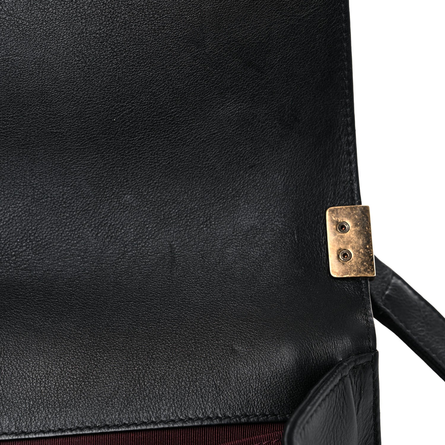 Chanel Fur Calfskin Small Boy Flap Black 12 of 14