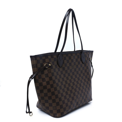 Louis Vuitton Damier Ebene Neo Neverfull MM Rose Ballerine 3 of 11