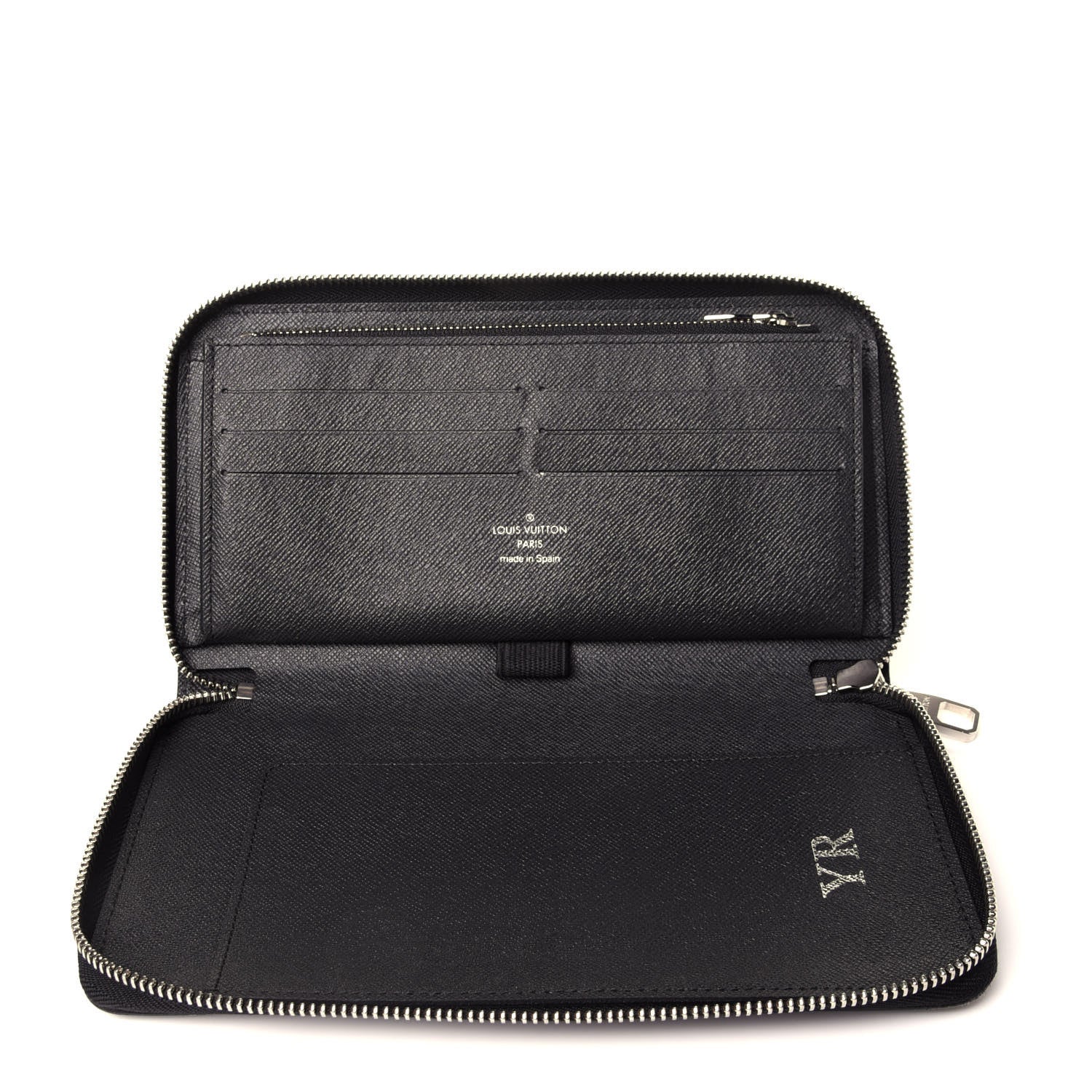 Louis Vuitton Taiga Zippy Organizer Wallet Black 5 of 12