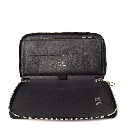 Louis Vuitton Taiga Zippy Organizer Wallet Black 5 of 12